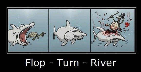Flop turn river