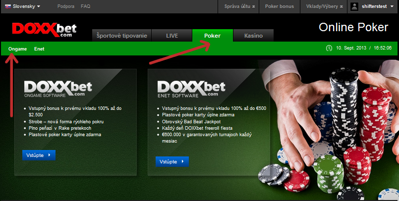 DOXXbet registrácia 5