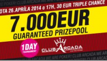 V Clube Arcada Levice v sobotu €7,000 GTD