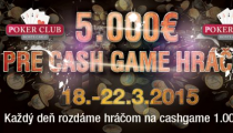 V Monte Carlo Košice štartuje cash game akcia o €5,000!
