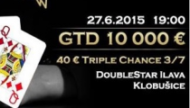 DoubleStar Open pokračuje v sobotu €40 Triple Chance turnajom s garanciou €10,000