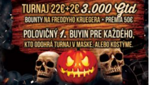 V sobotu v CCC turnaj s nádychom Halloweenu a budúci týždeň v znamení osláv 5-tych narodenín