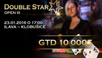 DoubleStar Open III: €40+€10 2R - Víťazom Robiňo za €2,192