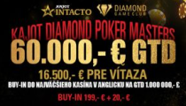 Kajot Diamond Poker Masters €60,000 GTD už tento týždeň!