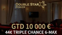 DoubleStar Open pokračuje už v sobotu. Hrať sa bude 6-max s garanciou €10,000!