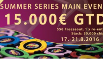 Rebuy Stars Summer Series s celkovou garanciou €20,000 štartuje už dnes vo Zvolene