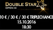 Októbrový DoubleStar Open s garanciou €10,000 už túto sobotu. Zahrať si môžete už za €20!