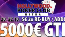 Hollywood Poker Club pripravil €5,000 GTD turnaj iba za €5!