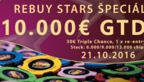 Už v piatok jednodňovka s garanciou €10,000 v Rebuy Stars Zvolen