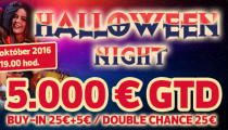 V Banco Casino Bratislava zajtra o 7,000€ a v pondelok Halloween night!