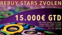 Rebuy Stars TV Špeciál €15,000 GTD už v piatok!