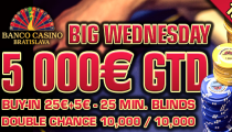 Big Wednesday s GTD 5,000€ zajtra v Banco Casino Bratislava