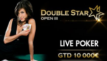 Posledný turnaj zo série DoubleStar Open III je tu! Hrať sa bude €10,000 GTD turnaj