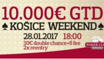 Košice Weekend s garanciou €10,000 už najbližšiu sobotu