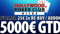 V Hollywood Poker Clube Nitra jednodňovka s garanciou €5,000 už tento piatok