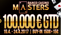 Boj o 100,000€ s názvom Banco Casino Masters vypukne už budúci týždeň!