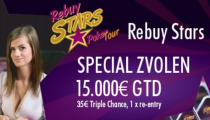 V Rebuy Stars Zvolen piatok jednodňovka s garanciou €15,000