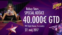 Parádny program v Rebuy Stars. Dokonca aj jednodňovka s garanciou až €40,000!