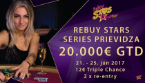 Za €12 o podiely z €20,000? Už dnes štartuje Rebuy Stars Series Prievidza!