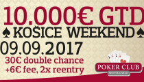 Košice Weekend s garanciou €10,000 je späť!