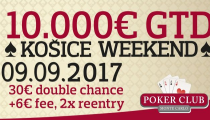 Košice Weekend s garanciou €10,000 už v sobotu!