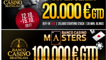 Pokrový október prinesie do Banco Casino Bratislava parádne turnaje!