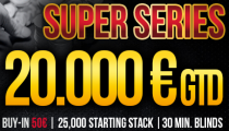 Banco Casino Super Series s GTD 20,000€ štartuje vo štvrtok!