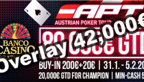 Austrian Poker Tour €80,000 GTD – 1C: Brutálny overlay až €42,000?