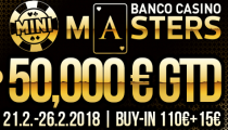 Banco Casino Mini Masters 50,000€ GTD – 1B: Peco ovládol Bratislavu a Pál Košice!