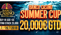 Banco Casino Summer Cup 20,000€ GTD štartuje od štvrtku!
