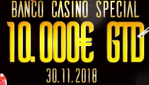 V Košiciach Banco Casino Special €10,000 GTD už tento piatok!