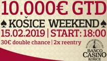 Skvelý február v Banco Casino Košice. Hrať sa tu bude aj €50,000 GTD turnaj!