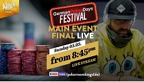 Živý prenos: Slovenský štvorlístok vo finále €250,000 GTD German Poker Days ME