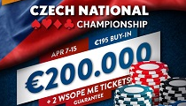 5 Slovákov cez sobotňajšie flighty €200,000 GTD Czech National Championship ME
