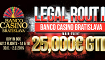 Pripravte sa na Legal Rout 25,000€ GTD – dvestovky Poľských hráčov sa sťahujú do Banco Casino Bratislava!