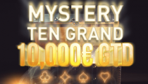Jednodňovka Mystery Ten Grand 10,000€ GTD iba za 60€ už túto sobotu aj s veľkou tombolou!