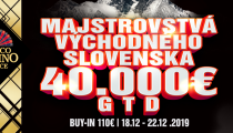 MVS - Majstrovstvá Východného Slovenska 40.000€ GTD spoznalo prvých postupujúcich !