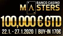 Najväčší pravidelný turnaj na Slovensku Banco Casino Masters 100,000€ GTD už o týždeň!