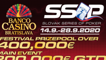Slovak Series Of Poker štartuje Opening Eventom dnes v Banco Casino Bratislava!