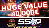 SSOP 100K Event 100,000€ GTD – 1C/1D: Pred najsilnejším dňom chýba v garancii takmer 40,000€ a len 49 hráčov kvalifikovaných Day 2!