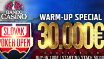 Slovak Poker Open v Banco Casino odštartuje úvodným weekendom 45.000€ GTD!