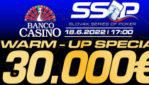 Slovak Series Of Poker 400.000€ GTD odštartuje úvodným Warm-Up Weekendom 45.000€ GTD!