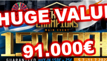 V Main Event Greek Poker Champions hrozí VEĽKÝ OVERLAY 91.000€!