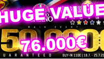 France – Benelux Masters 150.000€ GTD – 1D/1E: Pred najsilnejším dňom v garancii chýba 76.000€!