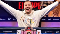 Lukáš Pažma získava zlatý WSOP náramok a €110,000 v Event #1: €350 NLH Opener!