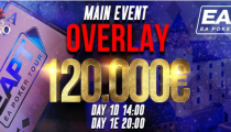 Main Event EAPT 200.000€ GTD – OVERLAY 120.000€ a dnes už iba dve možnosti na postup do Day 2!