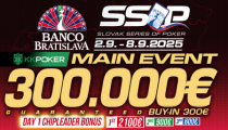Slovak Series of Poker je späť a prinesie na začiatku septembra náramkové eventy vrátane Main Eventu 300.000€ GTD!